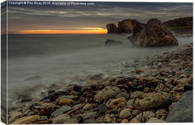  Sunrise over Graham Sands (2) Canvas Print by Phil Reay