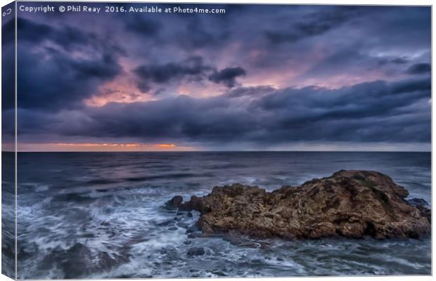 Sunrise at Marsden Bay Canvas Print by Phil Reay