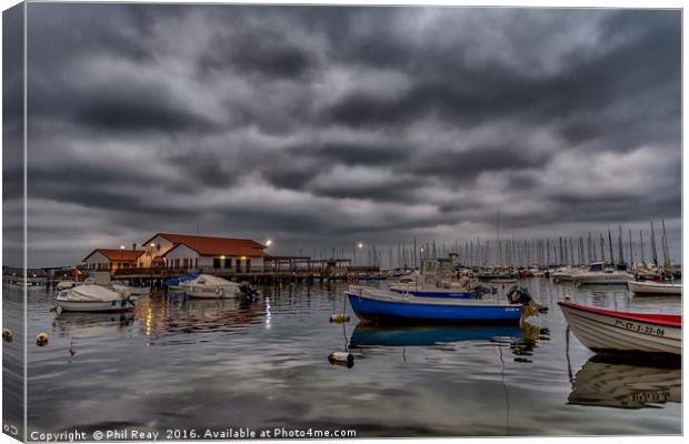 Stormy skies on the Mar Menor Canvas Print by Phil Reay