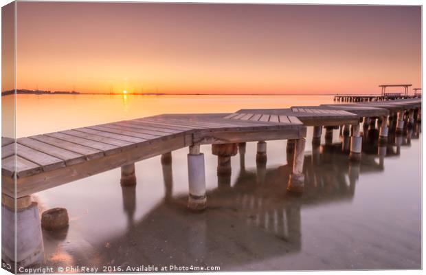 Mar Menor sunrise Canvas Print by Phil Reay