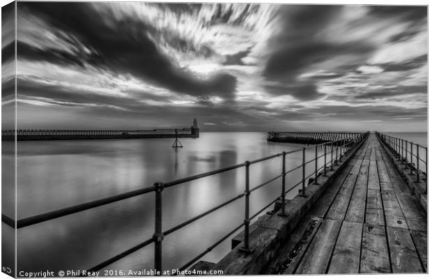 Blyth harbour entrance Canvas Print by Phil Reay