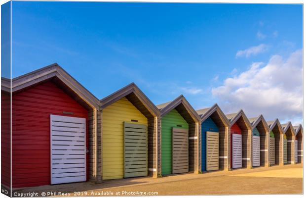 Beach huts Canvas Print by Phil Reay