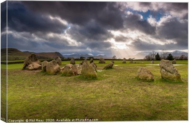 Castlerigg Stone Circle Canvas Print by Phil Reay