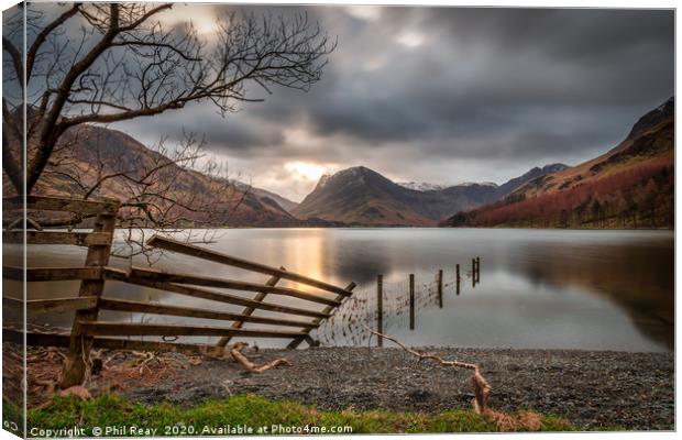 First light on Buttermere Canvas Print by Phil Reay