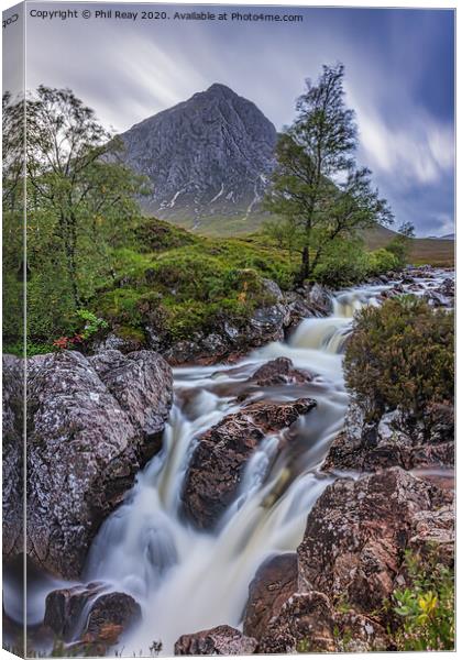 Waterfall in Glencoe Canvas Print by Phil Reay