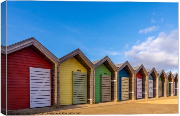 Beach Huts Canvas Print by Phil Reay