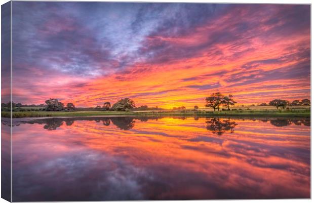 A glorious sunrise Canvas Print by John Allsop