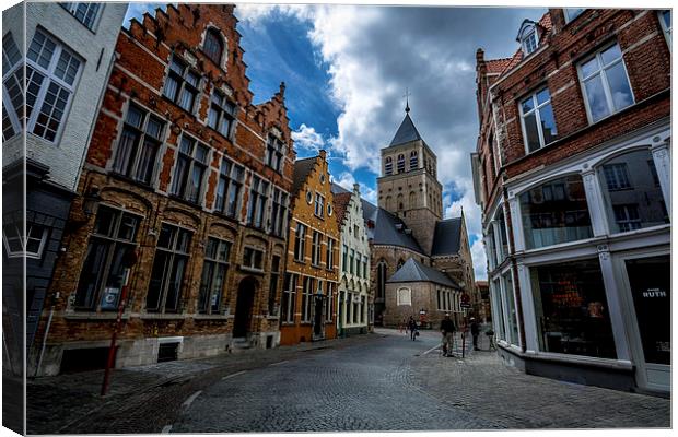  St James, Bruges Canvas Print by David Schofield