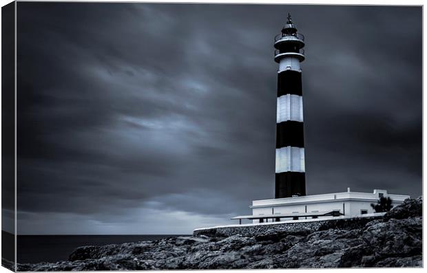  Lighthouse of Cap d'Artrutx, Menorca Canvas Print by David Schofield