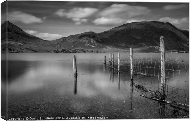 Crummock Water, Lake District Canvas Print by David Schofield