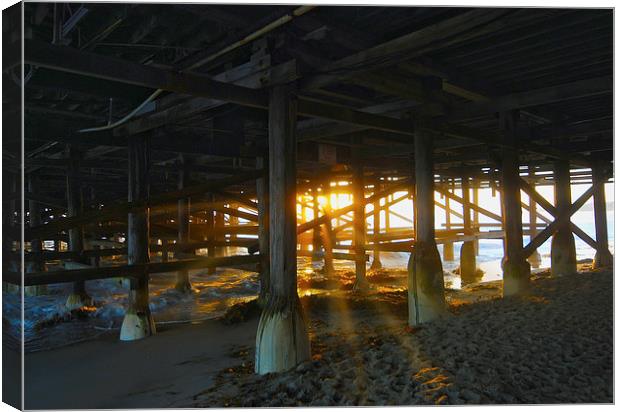  Under The Boardwalk Canvas Print by Manuel Canseco