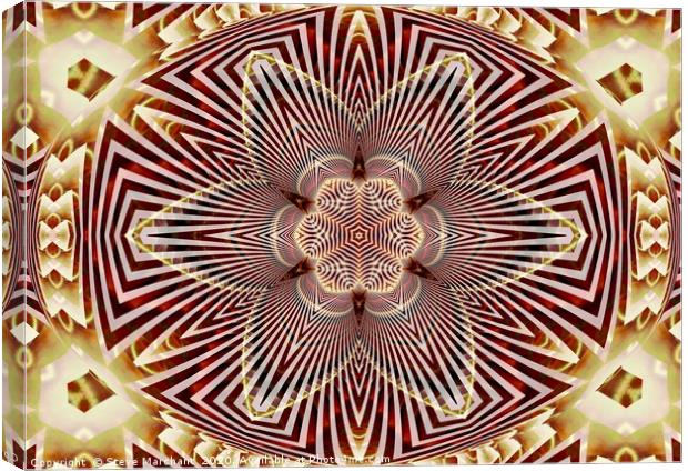 Alpha Mandala Canvas Print by Steve Marchant