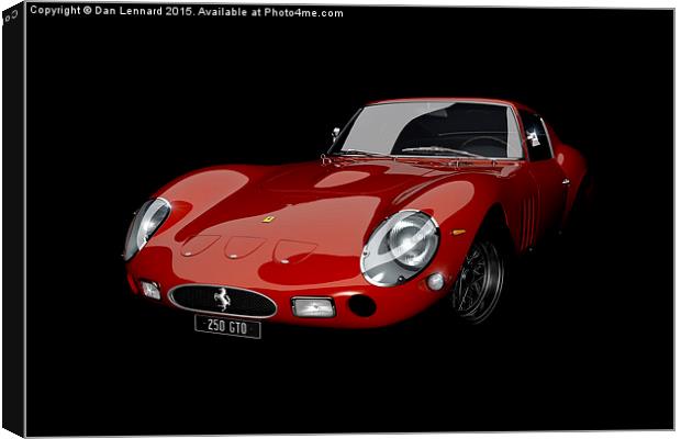 Ferrari 250GTO Canvas Print by Dan Lennard