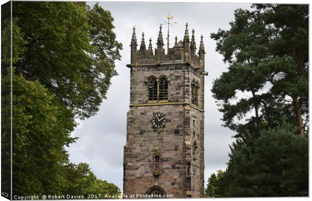 Gawsworth Church Canvas Print by Robert Davies