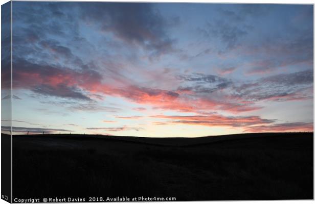 Sunset Clouds Canvas Print by Robert Davies