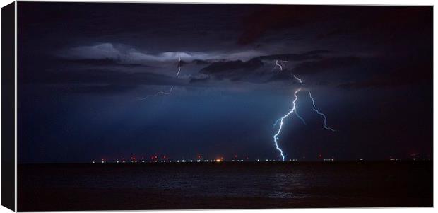  Thunderstorm Over North Wales Canvas Print by Ryan Davies