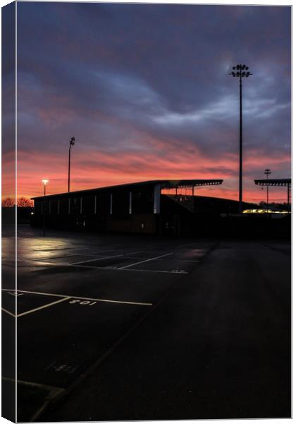 A Chesterfield FC Sunset Canvas Print by Michael South Photography