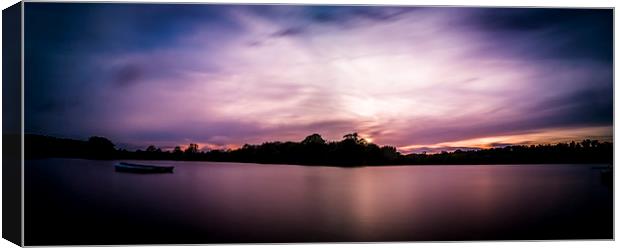 Lake sunset Canvas Print by Gary Schulze