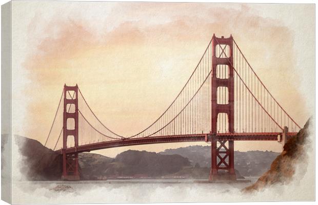 Golden gate bridge Canvas Print by Gary Schulze