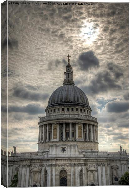  St Paul's Cathedral sunset in HDR Canvas Print by Dan Hamilton