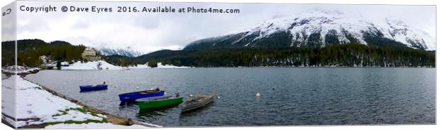 Lake St. Moritz Canvas Print by Dave Eyres