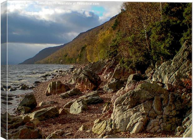 The shores of Loch Lomond Canvas Print by Claire Castelli