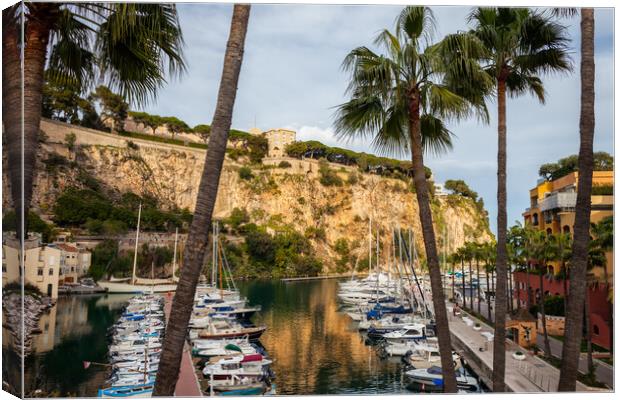 Port de Fontvieille in Monaco Canvas Print by Artur Bogacki