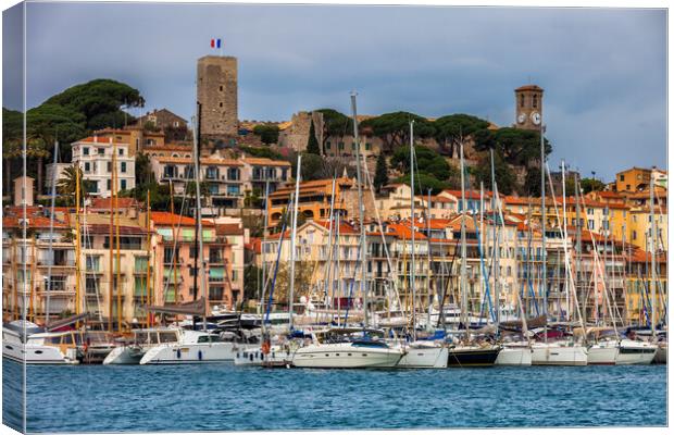 City of Cannes in France Canvas Print by Artur Bogacki