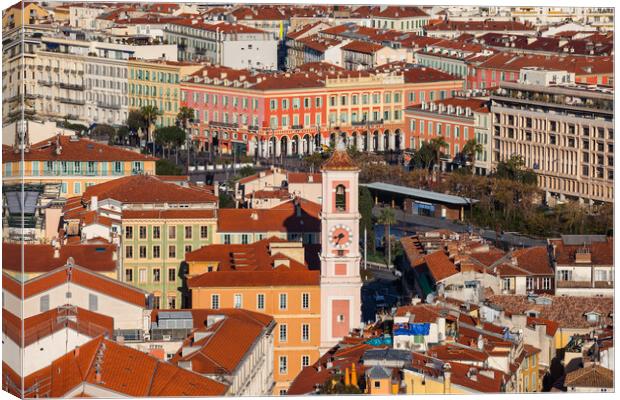 City of Nice in France Canvas Print by Artur Bogacki
