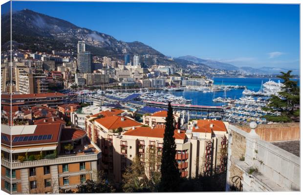 Principality of Monaco Cityscape Canvas Print by Artur Bogacki