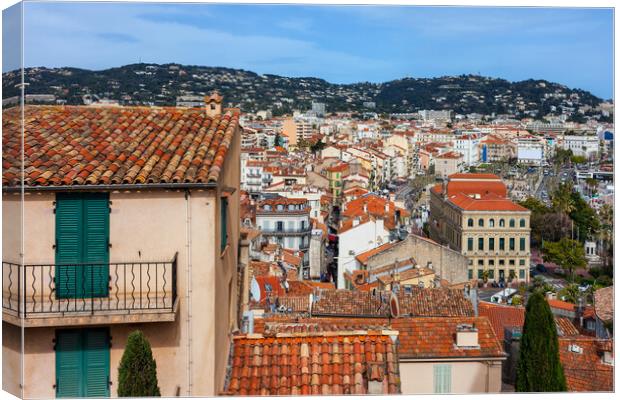 City of Cannes in France Canvas Print by Artur Bogacki