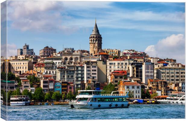 Istanbul Skyline in Turkey Canvas Print by Artur Bogacki