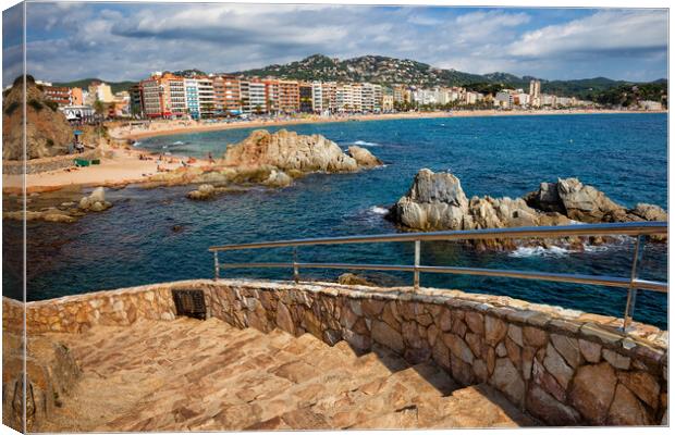 Lloret de Mar Resort Town on Costa Brava in Spain Canvas Print by Artur Bogacki