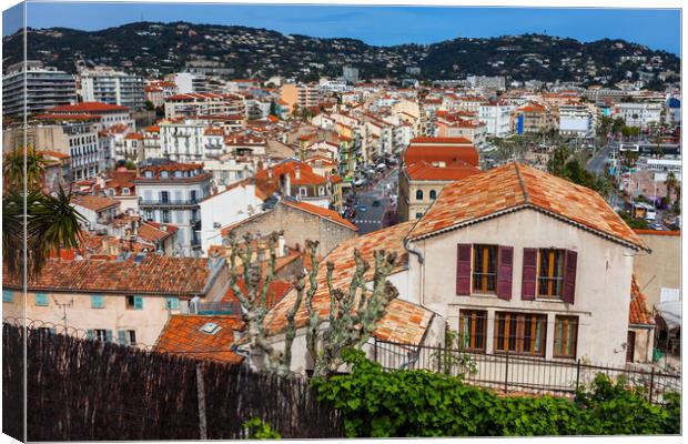 City of Cannes Cityscape in France Canvas Print by Artur Bogacki