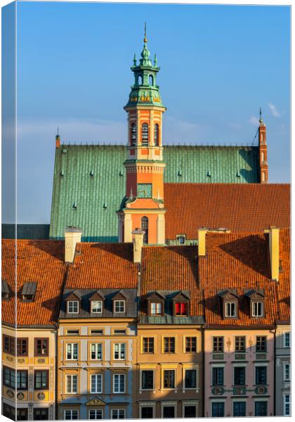 Old Town in City of Warsaw Canvas Print by Artur Bogacki