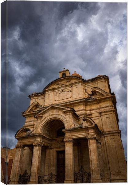 Church of St Catherine of Italy in Valletta Canvas Print by Artur Bogacki