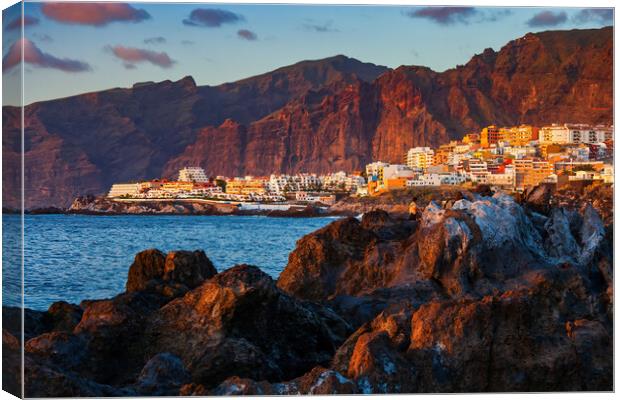 Tenerife Island in Canary Islands at Sunset Canvas Print by Artur Bogacki