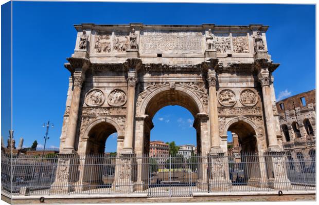 Arch of Constantine in Rome Canvas Print by Artur Bogacki