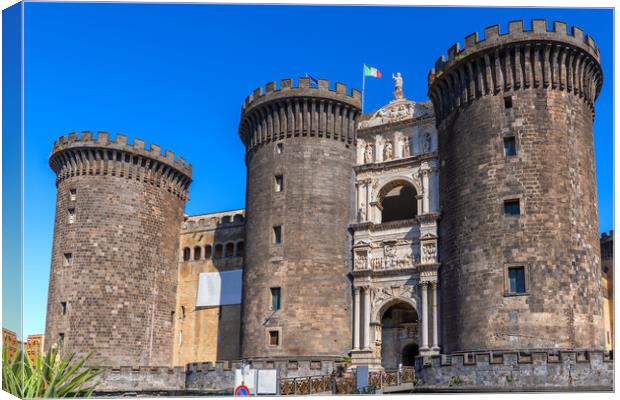 Castel Nuovo in Naples Canvas Print by Artur Bogacki