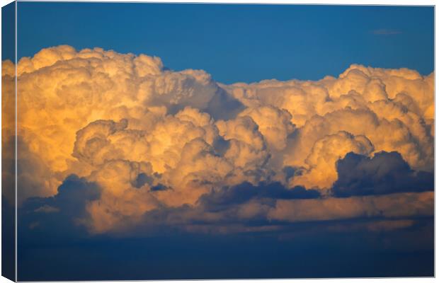 Sky With Cumulonimbus Cloud At Sunset Canvas Print by Artur Bogacki