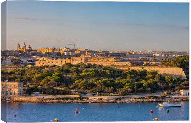 Manoel Island At Sunset In Malta Canvas Print by Artur Bogacki