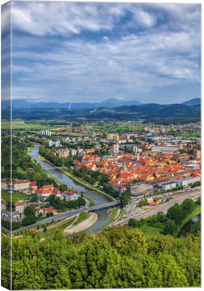 City of Celje in Slovenia Canvas Print by Artur Bogacki