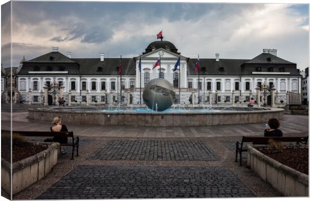 Grassalkovich Presidential Palace in Bratislava Canvas Print by Artur Bogacki