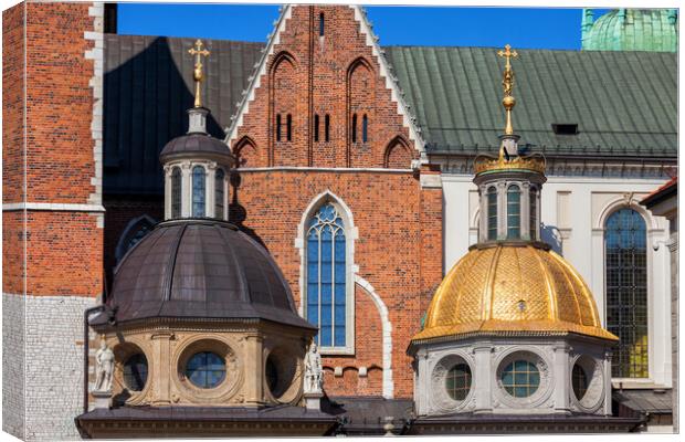 Domes of Wawel Cathedral in Krakow Canvas Print by Artur Bogacki
