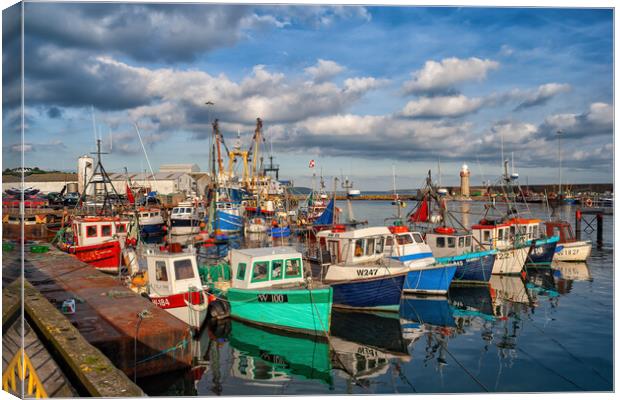 Fishing Boats in Dunmore East Harbour Canvas Print by Artur Bogacki