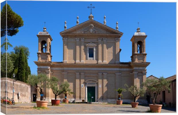 Basilica di Santa Anastasia al Palatino in Rome Canvas Print by Artur Bogacki