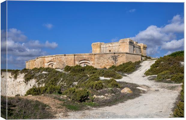 Fort San Lucian In Malta Canvas Print by Artur Bogacki