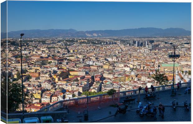 Naples From Belvedere San Martino Viewpoint Canvas Print by Artur Bogacki