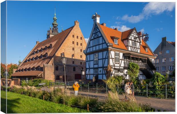 Great Mill And Millers Guild House In Gdansk Canvas Print by Artur Bogacki
