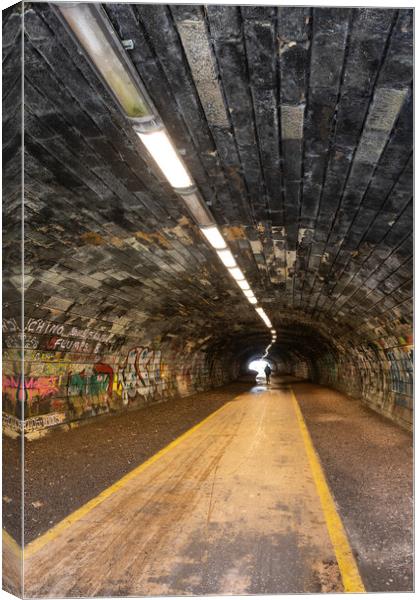 Rodney Street Tunnel In Edinburgh Canvas Print by Artur Bogacki